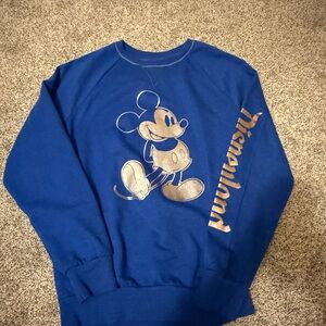 Disney Blue Crewneck Sweater with Mickey Mouse